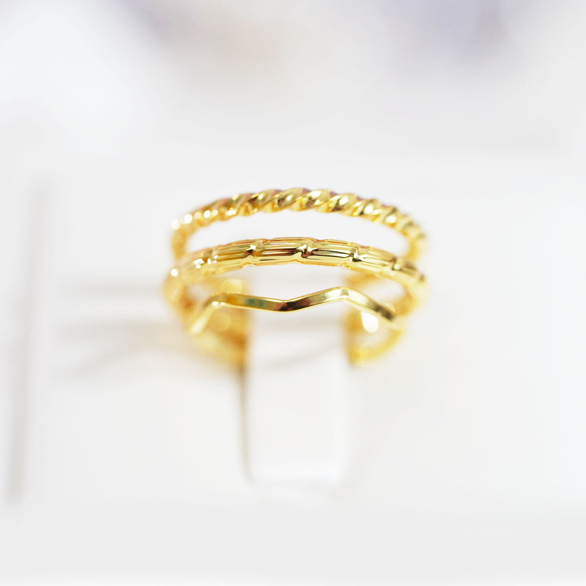 STACK'D Geo Ring Set – Moderno Inspired Jewelry