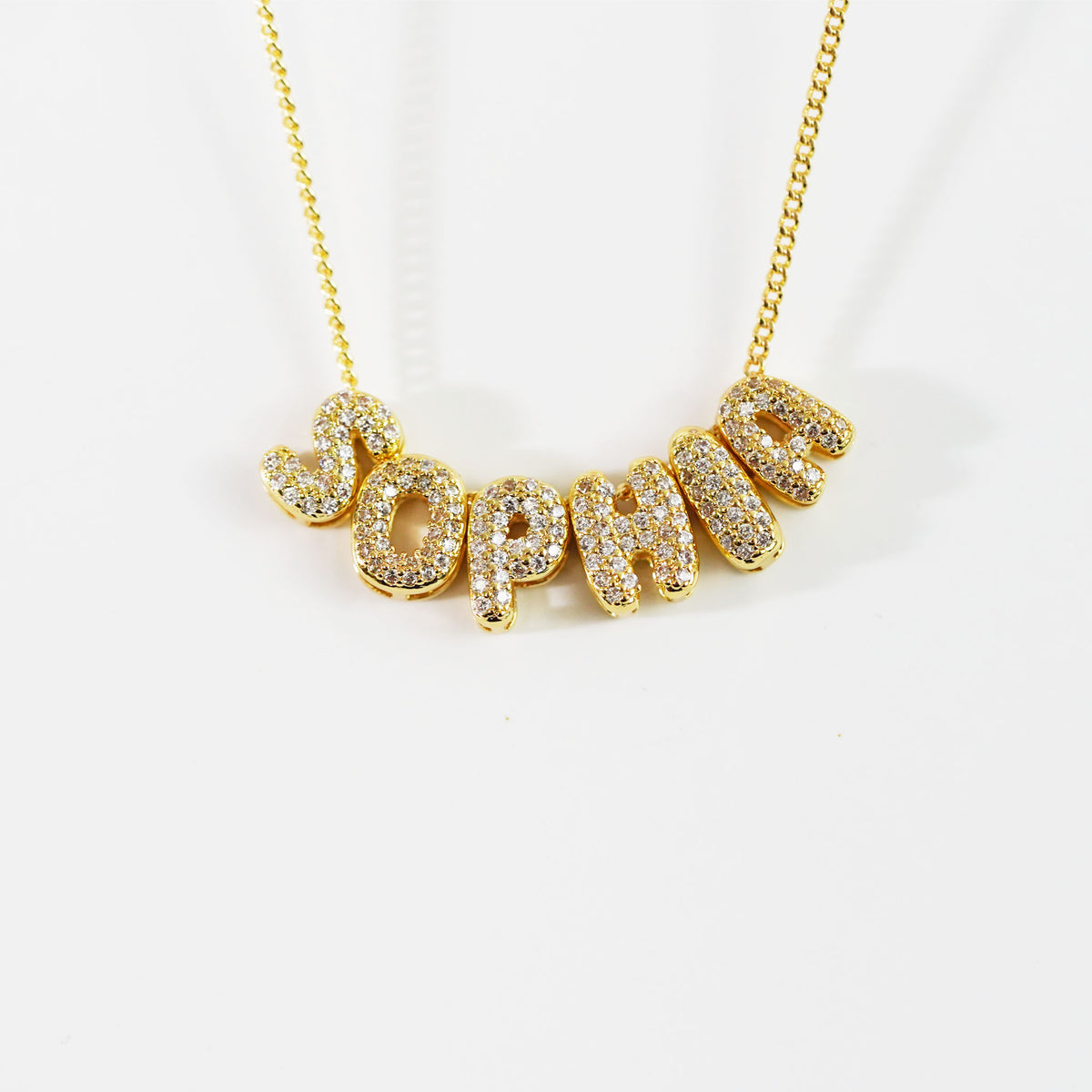Sophia Pave Initial Necklace – Moderno Inspired Jewelry